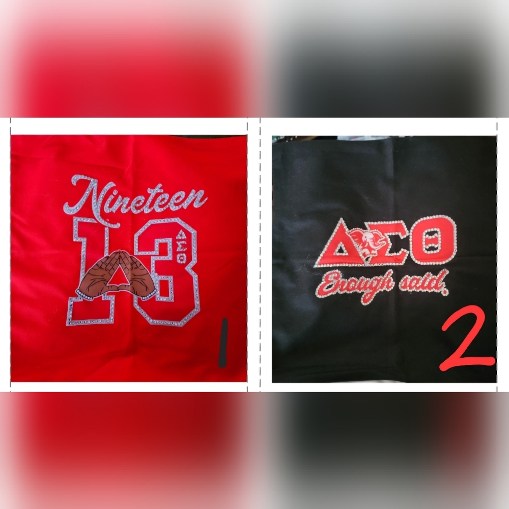 New BLING DELTA SIGMA THETA PILLOWCASES